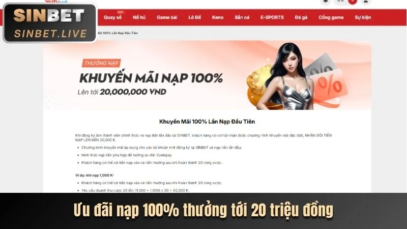Chương trình hoàn trả cược thua sodo login